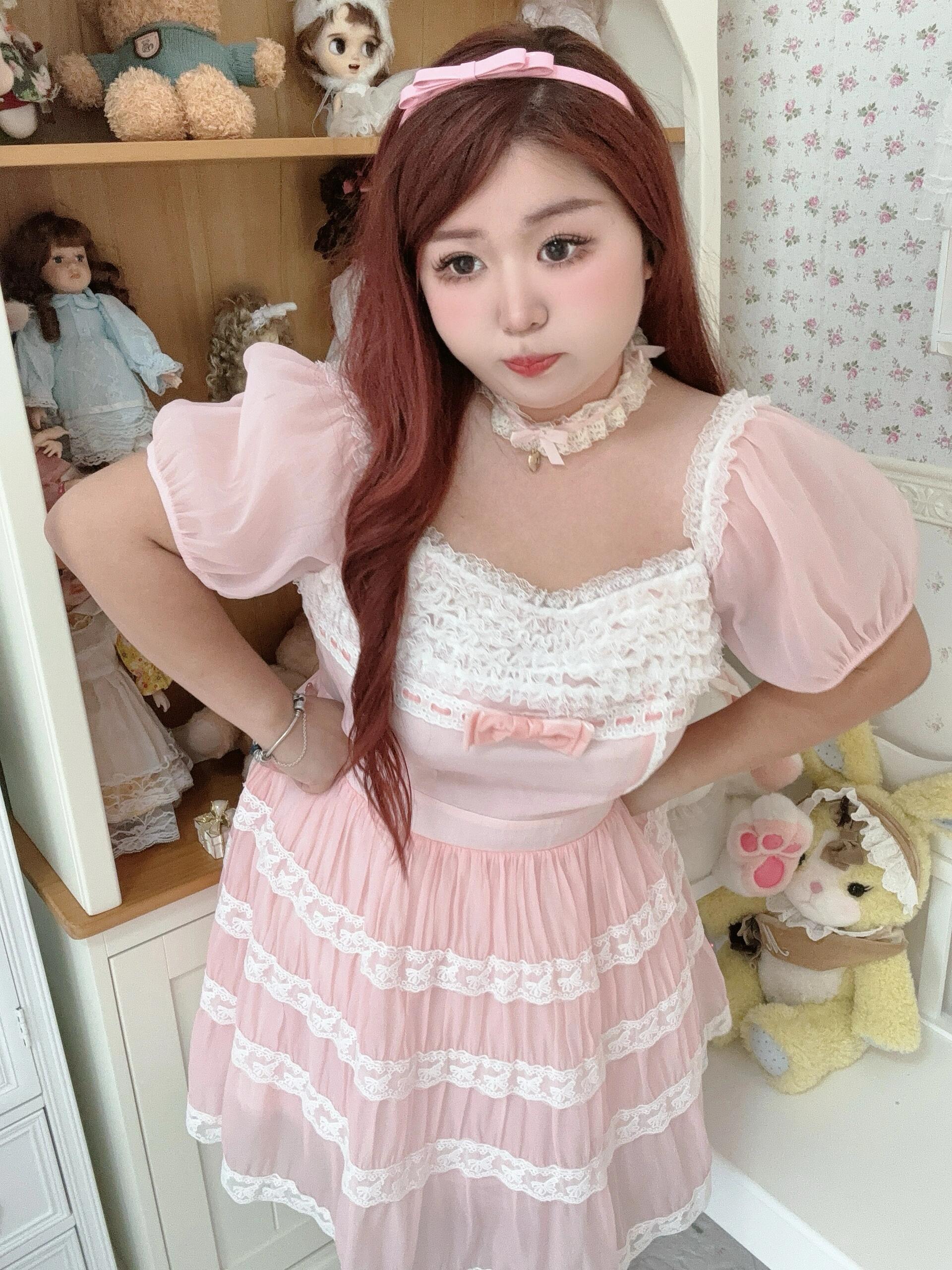 Get trendy with [Curve Beauty] Rosette Fairy Princess Dress -  available at Peiliee Shop. Grab yours for $55 today!