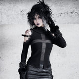[Blood Supply] Shadow Stalker Gothic Faux Wool Base Shirt