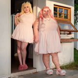 Get trendy with [Curve Beauty]Pink Dream Lover Dress -  available at Peiliee Shop. Grab yours for $56 today!