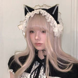 [Limited Edition] KittenClaw Black Vintage Lace Cat Ear Headdress