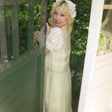 August Unicorn Cottage Ramie 100% Vegan Plant Fabric Dress