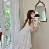 Get trendy with Cottage Angel Cotton Mini Dress - Dresses available at Peiliee Shop. Grab yours for $34 today!