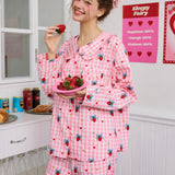 Sleepy Fairy Strawberry Cotton Pajamas Set