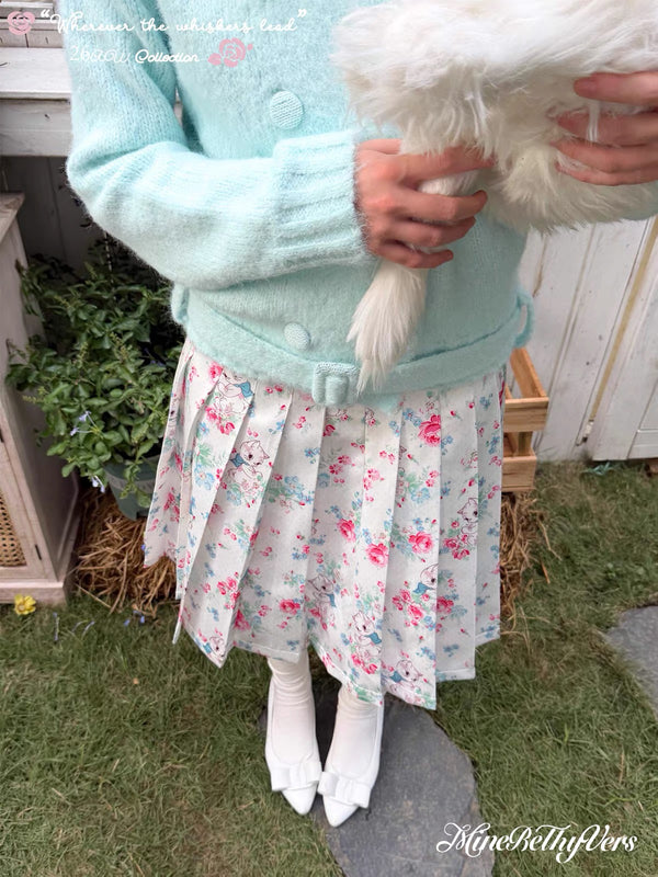 MineBeThyVers Kitty’s Flower Letter Skirt