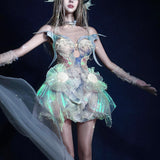 [Blood Supply] Silver Song Of Siren - Mermaid Corset Top