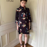 UNOSA Court Garden Oil-Painting Floral Quilted Jacket