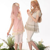 Rose Island Moss Garden Nighty Night Babydoll Mini Dress Top