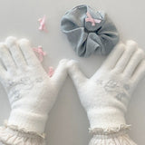 Get trendy with Soft Bunny Wonderland Faux Wool Gloves - Gloves available at Peiliee Shop. Grab yours for $12 today!