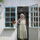 August Unicorn Cottage Ramie 100% Vegan Plant Fabric Dress