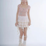 Get trendy with I am your dream girl - Rose Island mini skirt -  available at Peiliee Shop. Grab yours for $42 today!