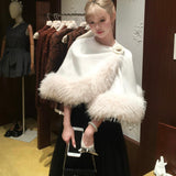 SheepKiss Swan Lake Maxi Tulle Silk Skirt