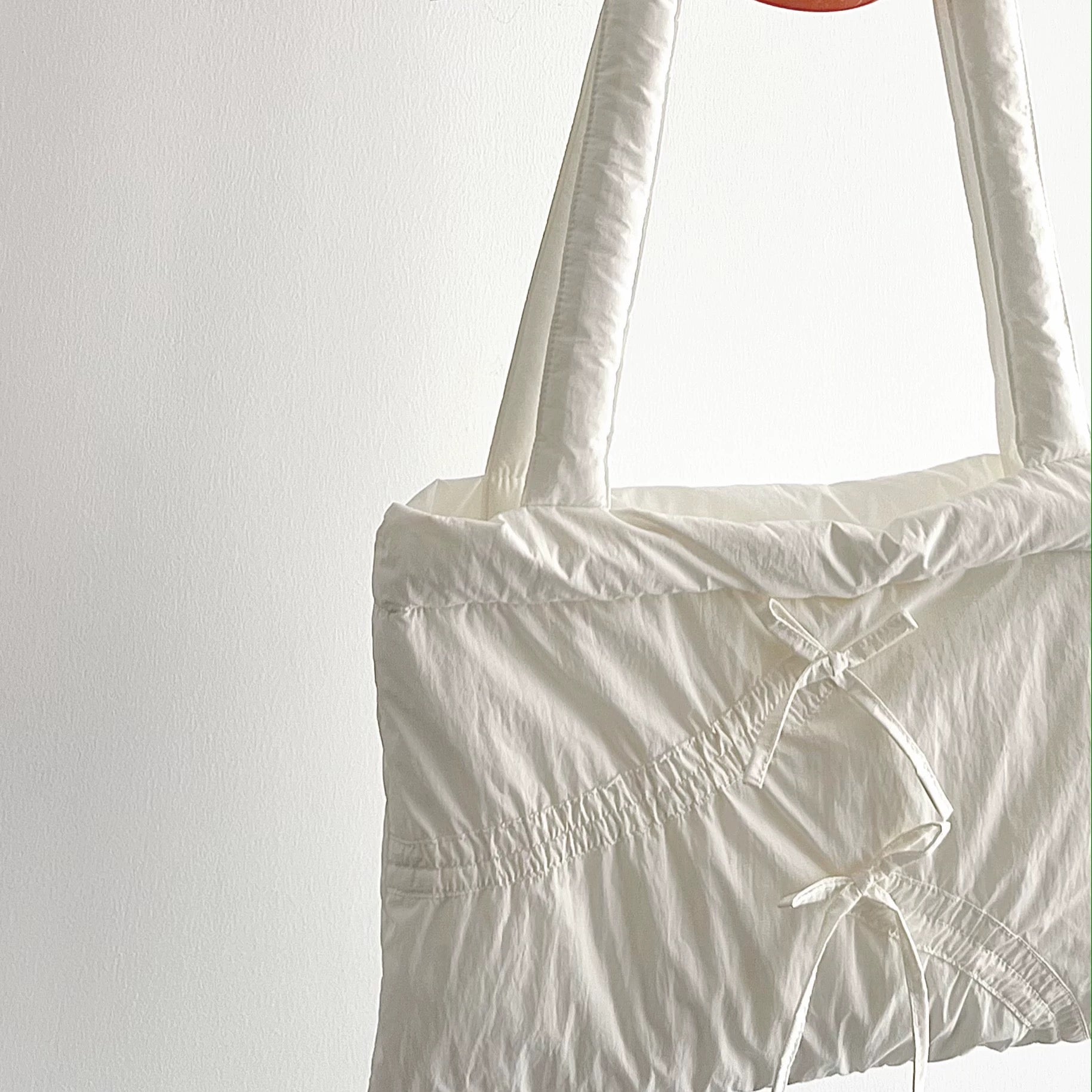 Get trendy with Ballet Core Ribbon Tote Bag - Bag available at Peiliee Shop. Grab yours for $19.90 today!