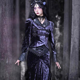 Get trendy with [Blood Supply]Lunar Velvet Vintage Halloween Top - Clothing available at Peiliee Shop. Grab yours for $54 today!