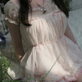 Cinnabun Sugar Babydoll Blouse and pumpkin shorts Set
