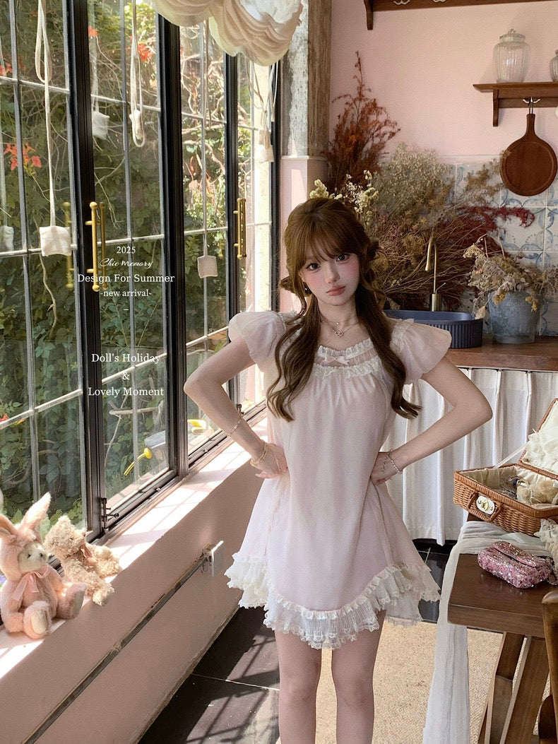 Doll's Holiday Vintage Babydoll Mini Dress Pink – Peiliee Shop Doll's Holiday Vintage Babydoll Mini Dress Pink – Peiliee Shop