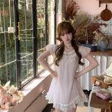 Doll’s Holiday Vintage Babydoll Mini Dress Pink