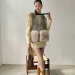 Get trendy with [SPOII UNOSA] Vintage Charm Faux Fur Autumn Vest - Coat available at Peiliee Shop. Grab yours for $66 today!