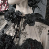 Blood Supply Christmas At Vampire Castle Midnight Thorn Veil Cape