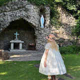 August Unicorn Sugar Doll Silk Cotton Blend A-line Dress