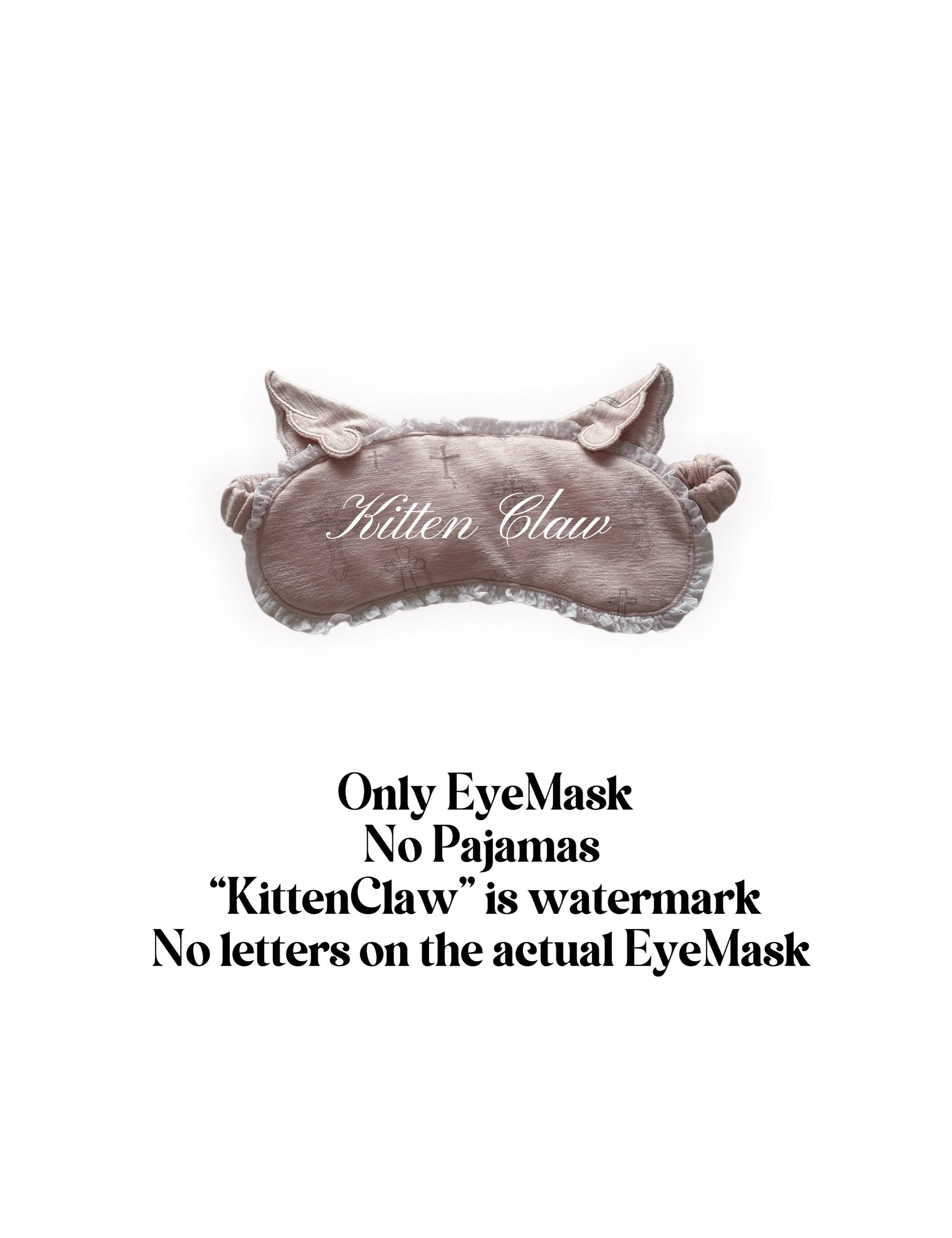 KittenClaw Pink EyeMask