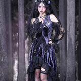 Get trendy with [Blood Supply]Lunar Deity French Off-Shoulder Halloween Top - Clothing available at Peiliee Shop. Grab yours for $50 today!