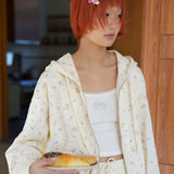 Sleepy Fairy Floral Deer Hoodie And Flare Pants Set