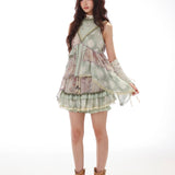 Rose Island Fairy Relic Forest Waltz Halter Top and Skirt Set