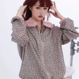 [Evil tooth] Free Me Gyaru girl leopard print hoodie