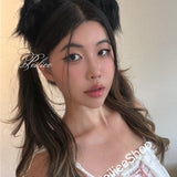 Gothic Kitty Ear Hairband Faux fur