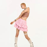 [2020’s Best Sale is Back] Lace-Up Harajuku Ruffle Mini Skort