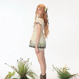 Rose Island Moss Garden Little Snail Original Design Print Top