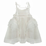 Get trendy with [August Unicorn] Angel Shell Princess transparent outer dress - Dresses available at Peiliee Shop. Grab yours for $105 today!