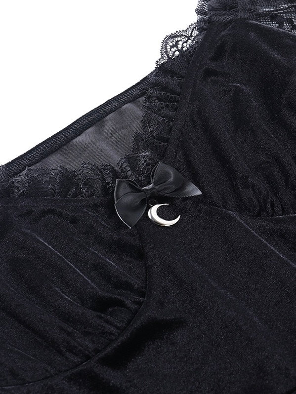 Get trendy with My Gothic Soul Lace Mini Dress -  available at Peiliee Shop. Grab yours for $25 today!