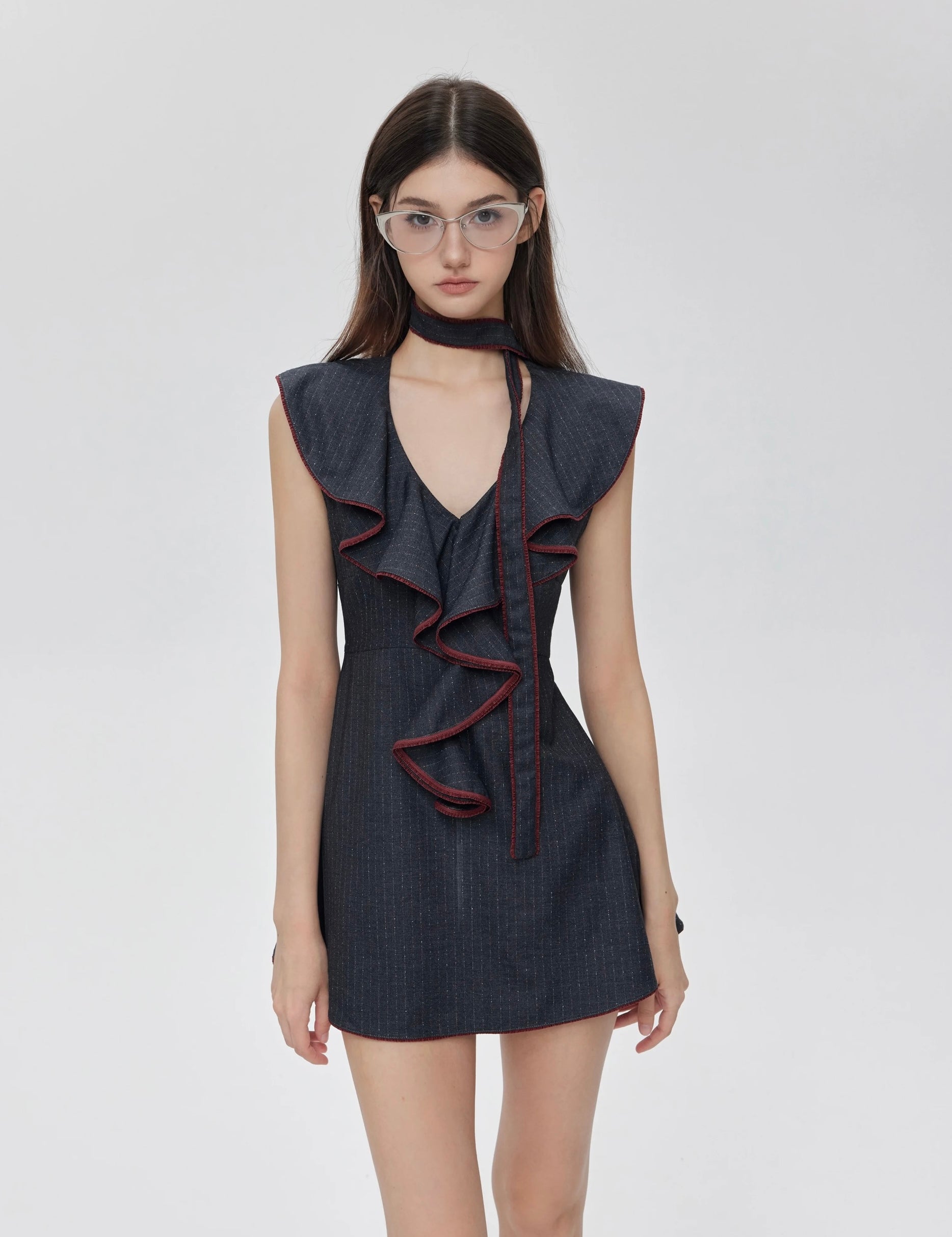 Get trendy with [Customizable] Campus Chic My First Suit Mini Dress - Dress available at Peiliee Shop. Grab yours for $49.90 today!