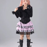 Evil Tooth Idol Circus Music Notes Pink Version Skirt