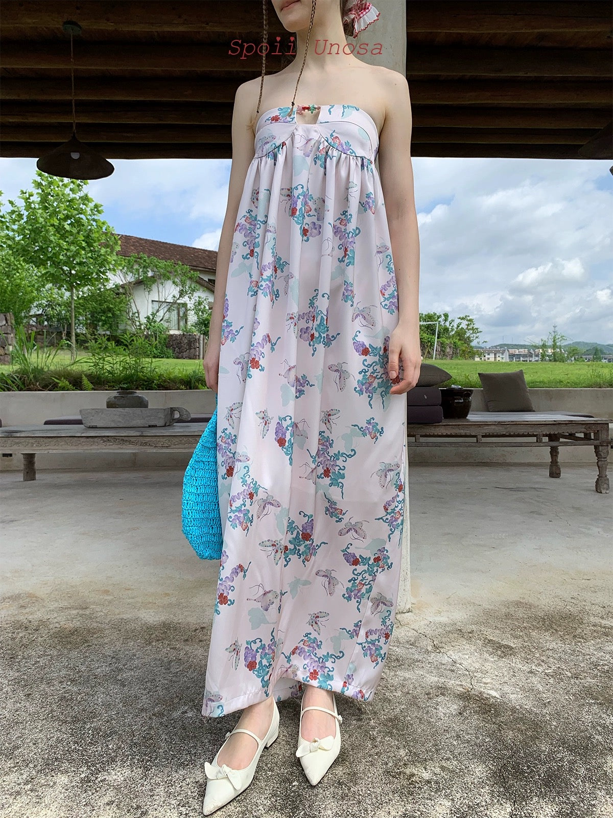 Get trendy with [SPOII UNOSA] Little Mermaid’s Sister Floral Midi Dress Holiday Vacation Dress Gown -  available at Peiliee Shop. Grab yours for $76 today!