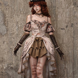Get trendy with [Blood Supply] Dragon Era steampunk short Cake mini Skirt - Skirt available at Peiliee Shop. Grab yours for $55 today!
