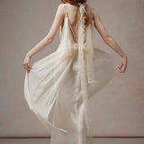 [Global Free Shipping] Fa Sogno Bridal Moonlit Trace Gown in White
