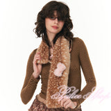 Peiliee Ribbon Deer Short Scarf