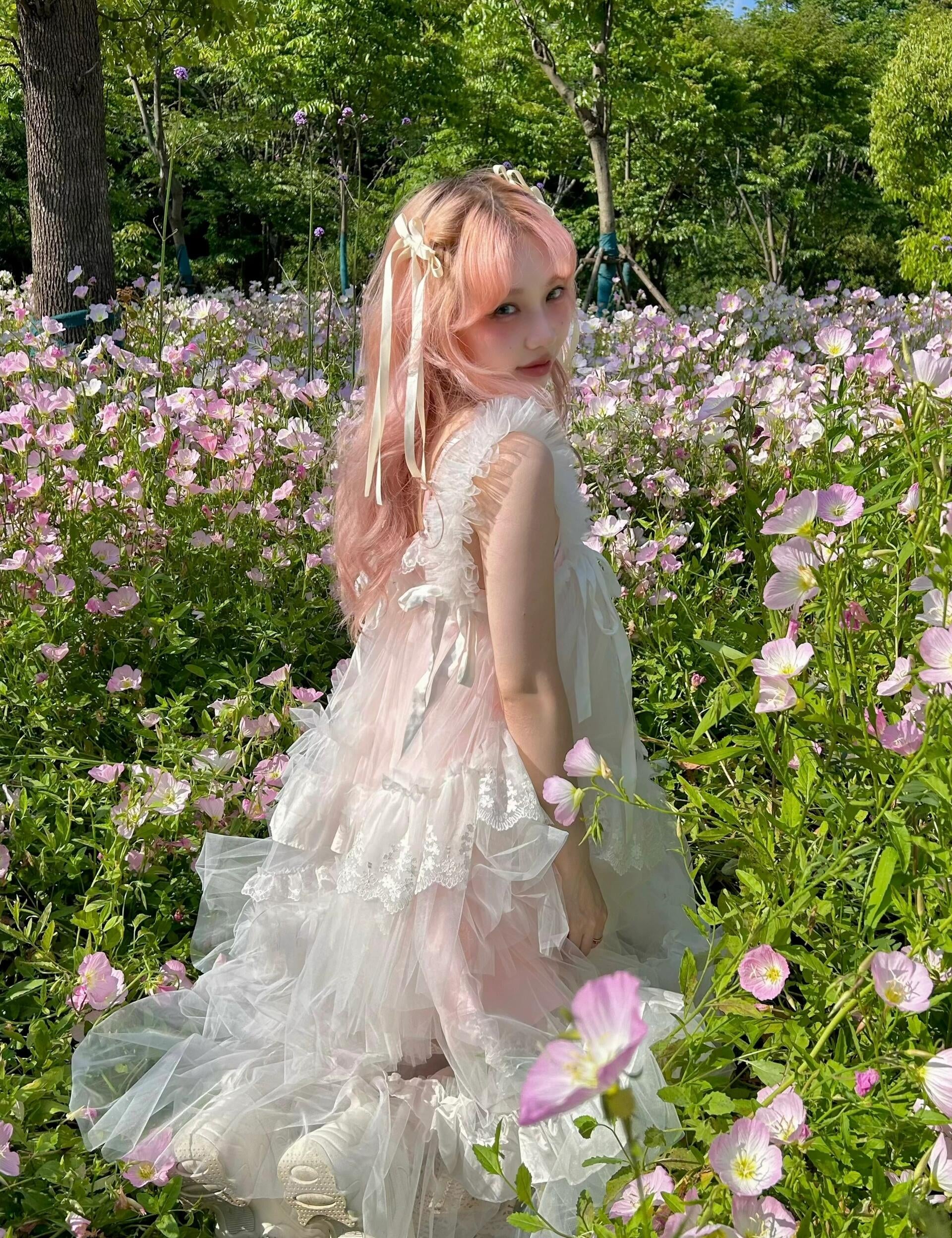 Get trendy with [August Unicorn] Angelic Mist Handmade Outer Princess Dress - Dresses available at Peiliee Shop. Grab yours for $116 today!