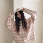 Get trendy with Pastel Cloud Knitting Hoodie Cardigan - Sweater available at Peiliee Shop. Grab yours for $39.90 today!