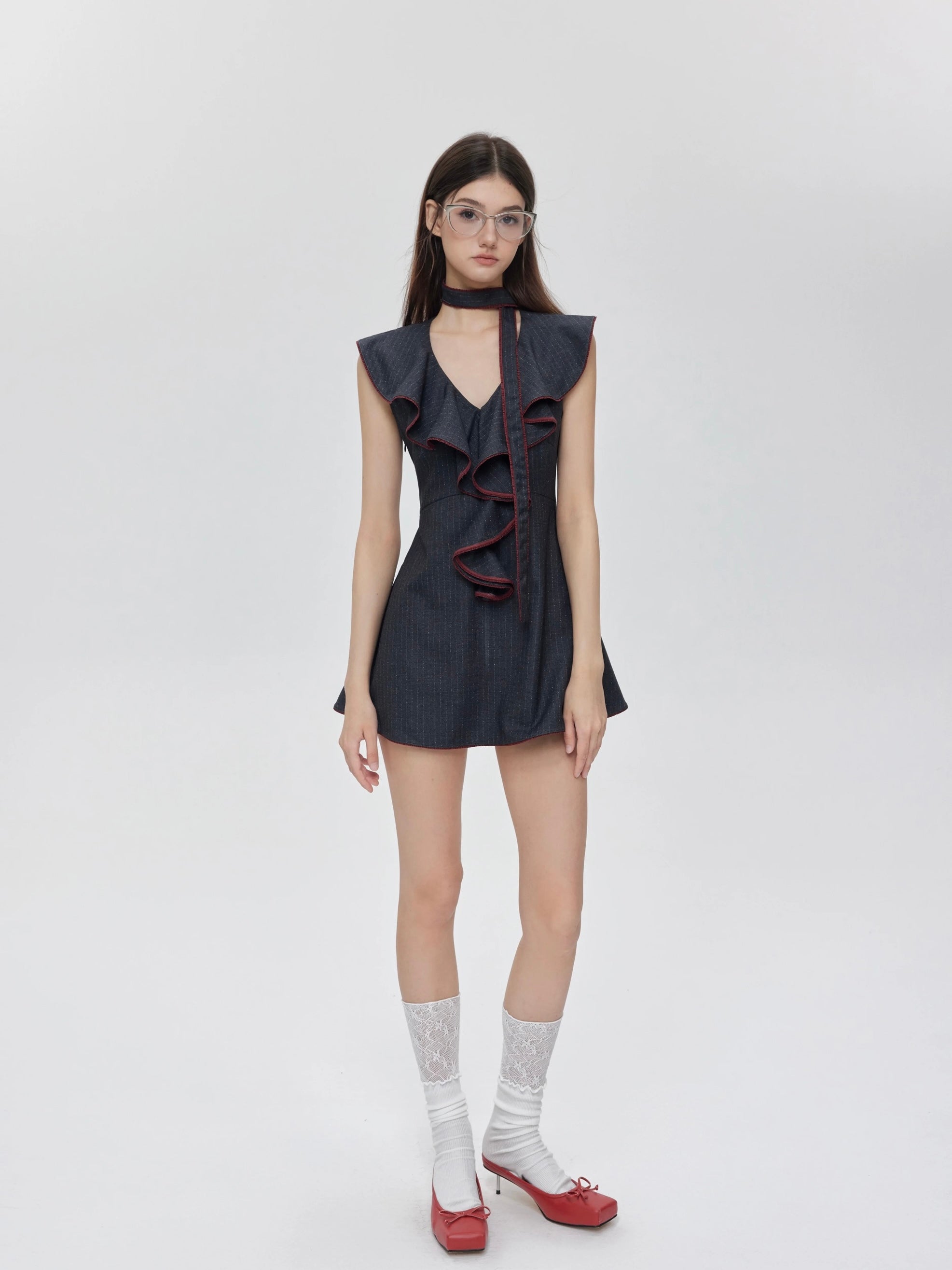 Get trendy with [Customizable] Campus Chic My First Suit Mini Dress - Dress available at Peiliee Shop. Grab yours for $49.90 today!