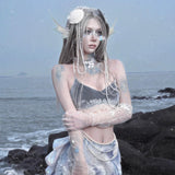 [Blood Supply] Tears Of The Abyss - Siren’s Halter Tank Top
