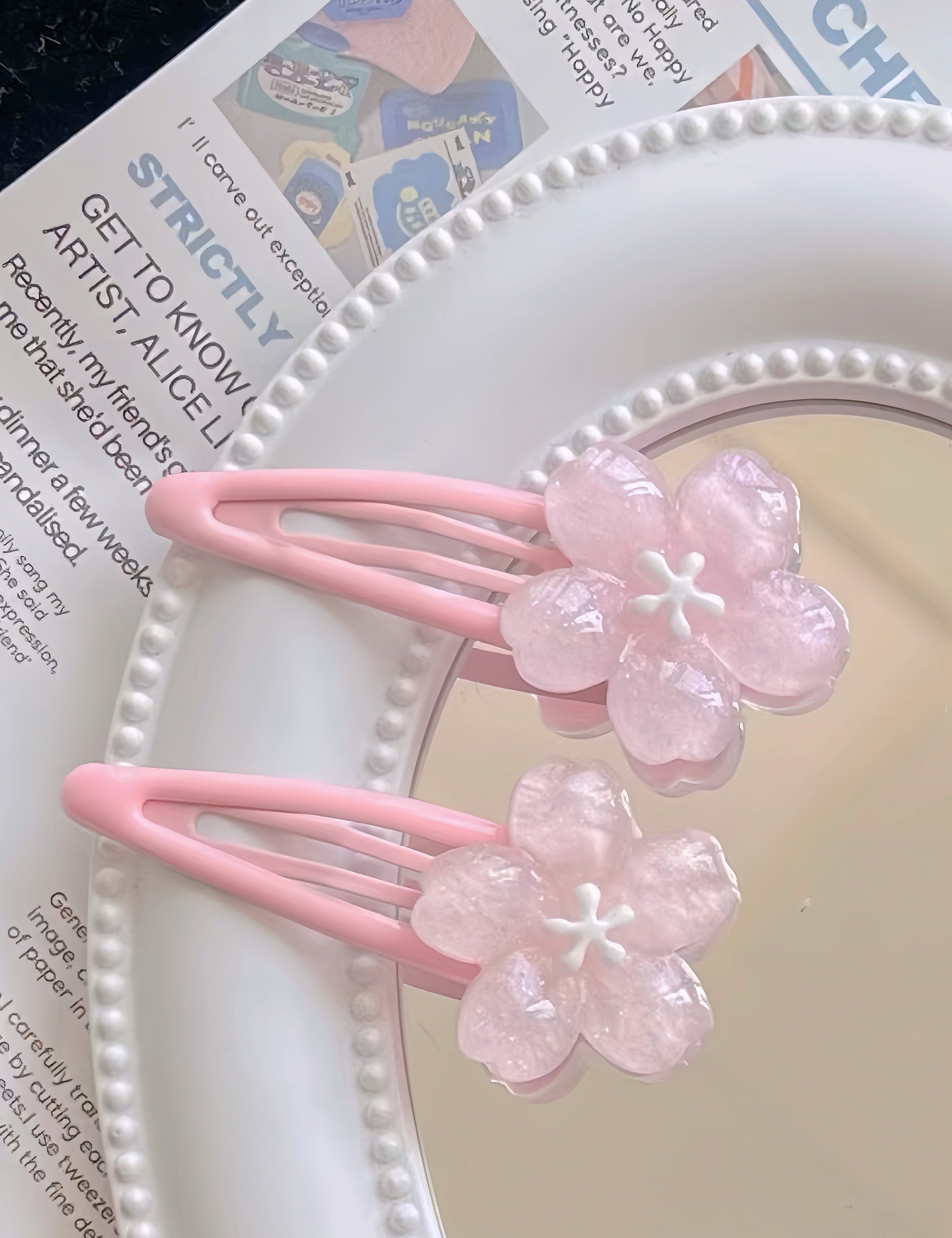 Get trendy with Sakura Hairpin -  available at Peiliee Shop. Grab yours for $0.99 today!