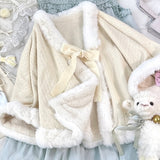 The Snow Season Faux Fur Cape Christmas