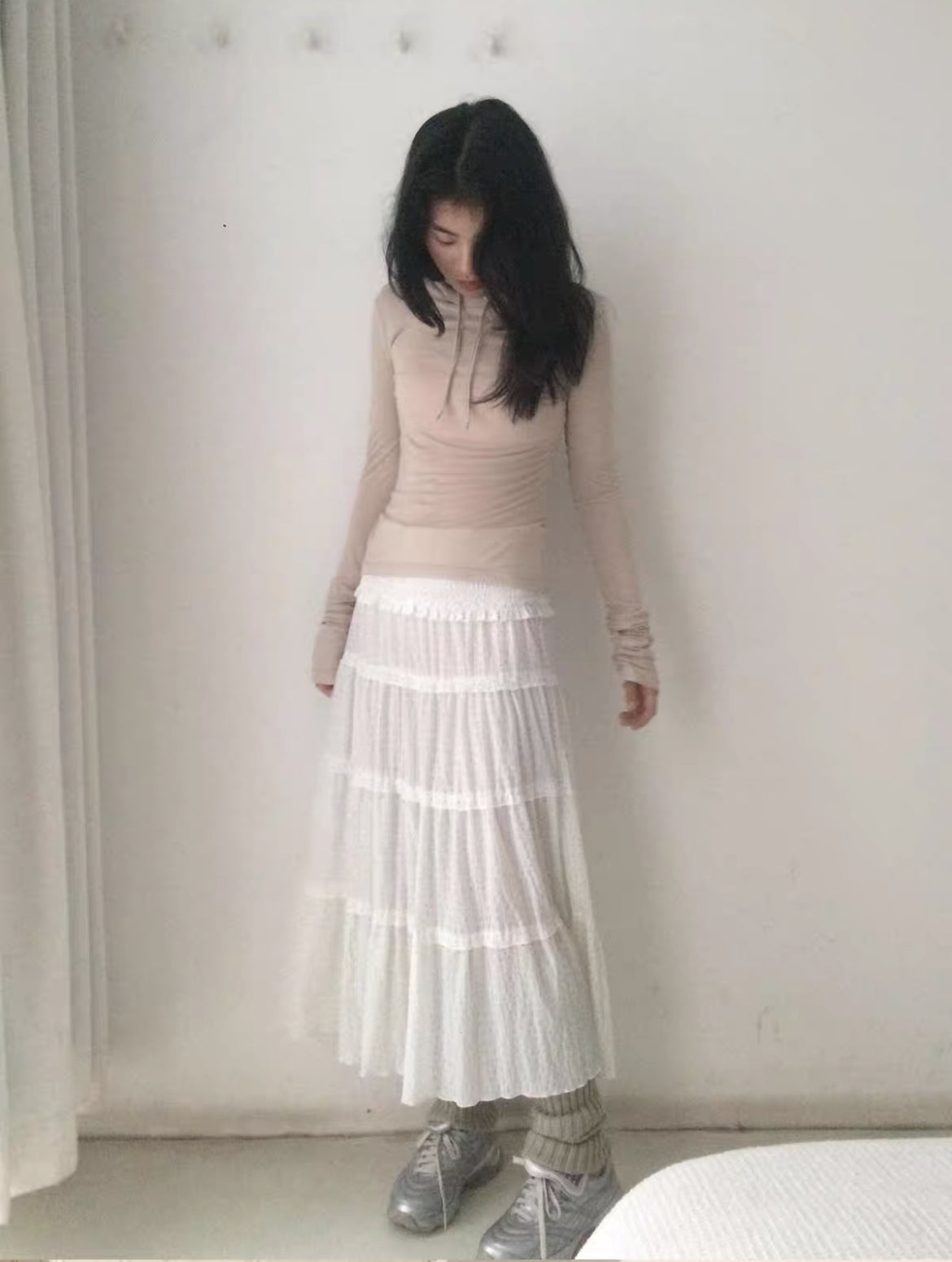 Get trendy with Sic Astra Snow Doll Coquette Midi Skirt - Accessories available at Peiliee Shop. Grab yours for $39 today!