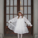 August Unicorn Edwardian Fairy Doll Silk Cotton Dress