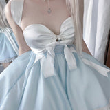 Get trendy with Moonlight Goddess Ribbon Mini Dress -  available at Peiliee Shop. Grab yours for $49.90 today!