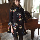 UNOSA Court Garden Oil-Painting Floral Quilted Jacket