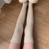 Get trendy with Autumn Milk Tea Over Knee Socks Leg Warmer - Socks available at Peiliee Shop. Grab yours for $8.90 today!